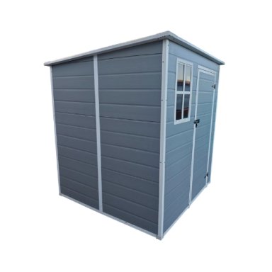 BODEGA JARDIN PLASTICO 6X6FT GRIS 3,3 M2 - 4