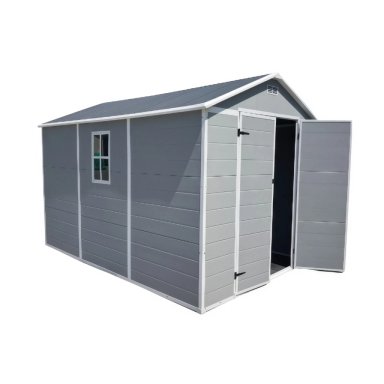 BODEGA JARDIN PLASTICO 7.5×10.7 FT GRIS 7,25 M2 - 1