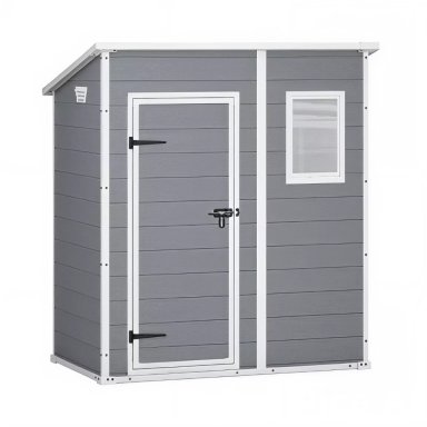 BODEGA JARDIN PLASTICO GRIS 6X4FT / 2,3 M2 - 3