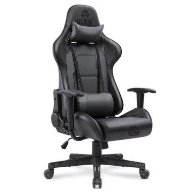 SILLA GAMER DE OFICINA PROFESIONAL ULRIK EN COLOR NEGRO - 1