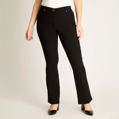 PANTALON FORMAL NEGRO RECTO - 1