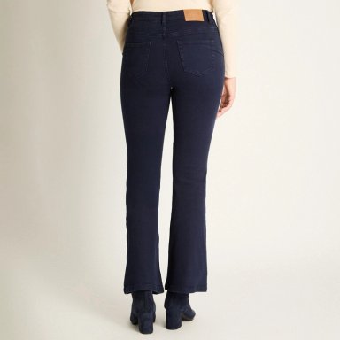 JEANS AZUL FLARE ELASTICIDAD MEDIA CALCE AJUSTADO - 2