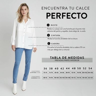 JEANS AZUL FLARE ELASTICIDAD MEDIA CALCE AJUSTADO - 5