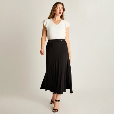 FALDA MIDI NEGRA - 4