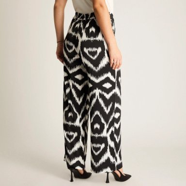 PANTALON PALAZZO ESTAMPADO CRUDO - 2
