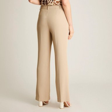 PANTALON FORMAL PALAZZO BEIGE - 2