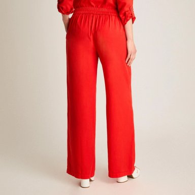 PANTALON ROJO RECTO CON LAZO - 2
