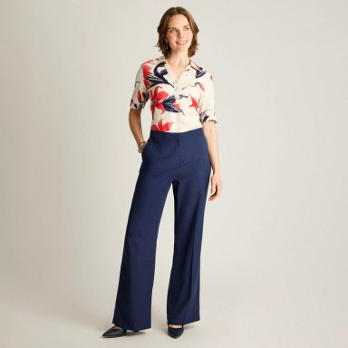 PANTALON FORMAL PALAZZO AZUL - 4