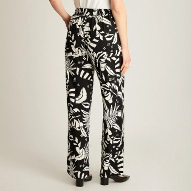 PANTALON PALAZZO CASUAL CRUDO ESTAMPADO - 2