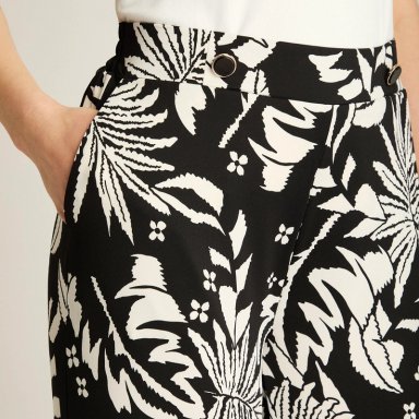 PANTALON PALAZZO CASUAL CRUDO ESTAMPADO - 3