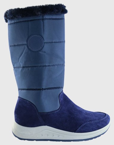 BOTAS MUJER DANICOLLE AZUL MEDIA PIERNA PARKA - 2