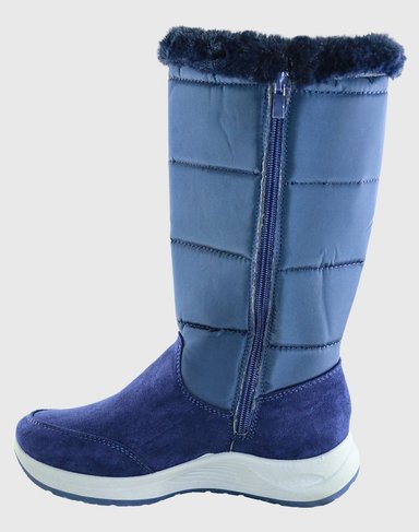 BOTAS MUJER DANICOLLE AZUL MEDIA PIERNA PARKA - 3