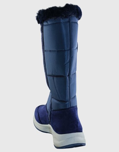 BOTAS MUJER DANICOLLE AZUL MEDIA PIERNA PARKA - 4