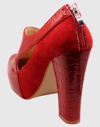 ZAPATO TACO WHO ROJO - 4