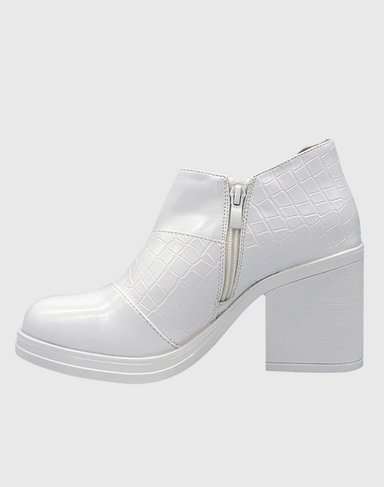 BOTIN PARA MUJER CHAROL CON TACO BLANCO - 2
