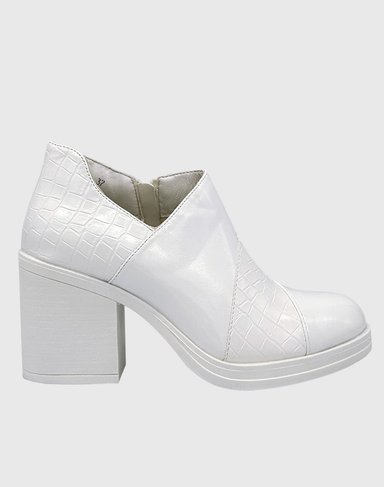 BOTIN PARA MUJER CHAROL CON TACO BLANCO - 5