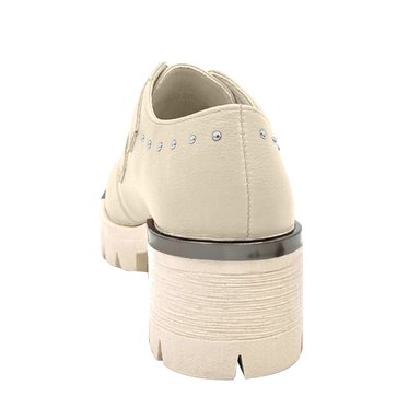 BOTIN PARA MUJER COLOR BEIGE, DOBLE CORREA, BAJO EL TOBILLO DANICOLLE - 4
