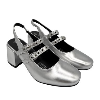 ZAPATO PARA MUJER CON CORREAS PLATEADO DANICOLLE - 2