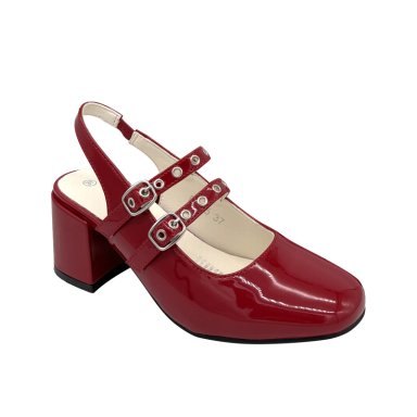 ZAPATO PARA MUJER CON CORREAS ROJO DANICOLLE - 3