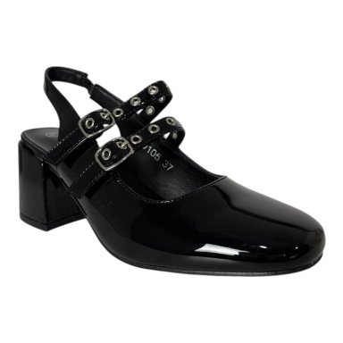 ZAPATO PARA MUJER CON CORREAS NEGRO DANICOLLE - 2