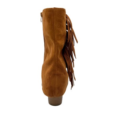 BOTIN ALTO PARA MUJER FLECOS TAPADA CAMEL - 4