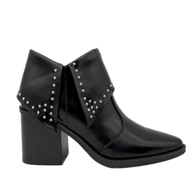 BOTIN PARA MUJER SOLAPA CON TACHAS NEGRO DANICOLLE - 1