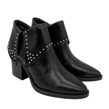 BOTIN PARA MUJER SOLAPA CON TACHAS NEGRO DANICOLLE - 2