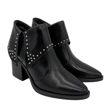 BOTIN PARA MUJER SOLAPA CON TACHAS NEGRO DANICOLLE - 2