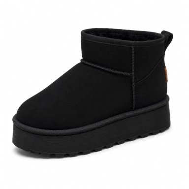 BOTIN PARA MUJER AFELPADO NEGRO DANICOLLE - 2