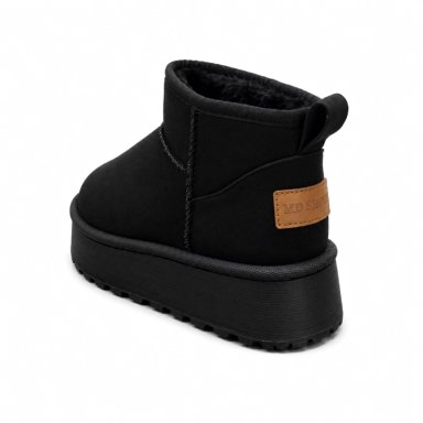 BOTIN PARA MUJER AFELPADO NEGRO DANICOLLE - 4
