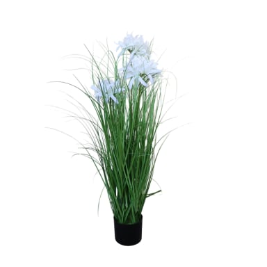 GRASS LILY FLOR DE LIRIO CON MACETERO 70 CM DE ALTURA - 2