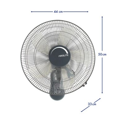 VENTILADOR AIROLITE 50 WATTS MURAL 16 C/R Y TIMER V16M6R - 3