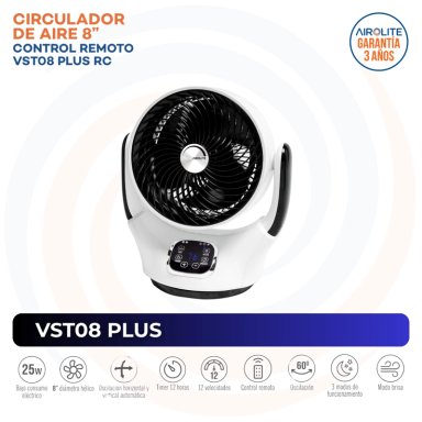 VENTILADOR SOBREMESA AIROLITE VST08 PLUS - 3