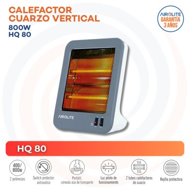 CALEFACTOR CUARZO 800 W HQ 80 AIROLITE - 3