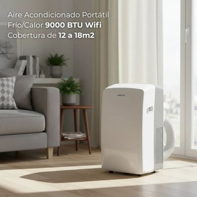 AIRE ACONDICIONADO PORTÁTIL AIROLITE CLIMATE PRO- 9000 BTU WIFI - 5