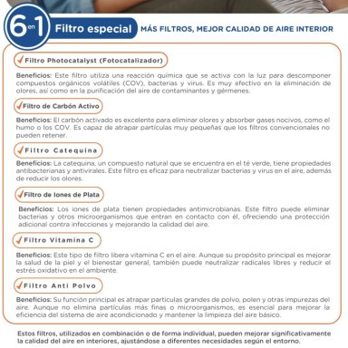 AIRE ACONDICIONADO SPLIT MURO FRIO-CALOR 9000 BTU INV AIROLITE - 11