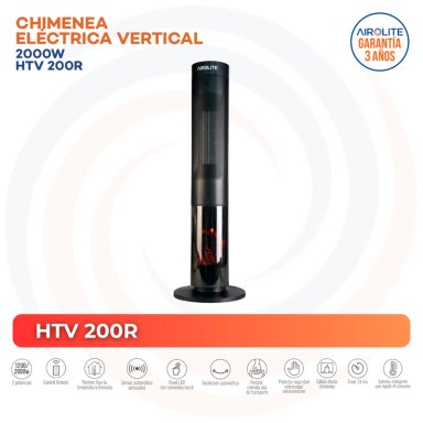 PACK X2  CHIMENEA ELECTRICA HTV 200R - 3