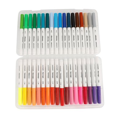 MARCADORES HOMEWELL DE COLORES PUNTA PINCEL 36U - 2