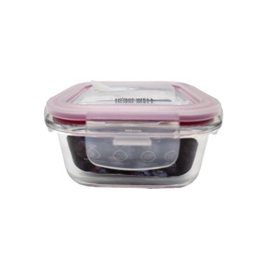 CONTENEDOR HERMETICO VIDRIO CUADRADO 390ML - 1