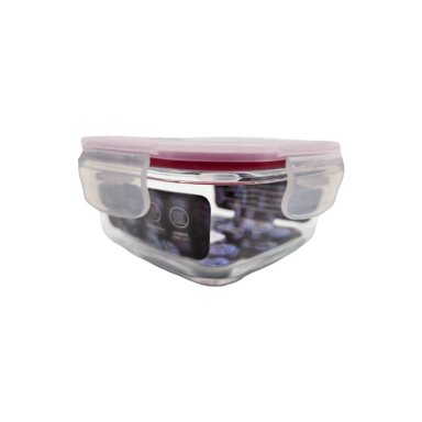 CONTENEDOR HERMETICO VIDRIO CUADRADO 390ML - 3