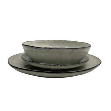 VAJILLA LOZA SMOKE GREY SET *6 - 2