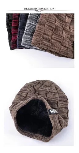 GORRO INVIERNO HOMBRE LANA CON FORRO - 2
