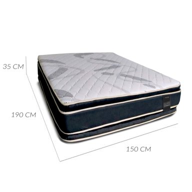 COLCHON RESORTE POCKET EUROTOP SLEEPWELL DUALSIDE 2 PLAZAS - 3