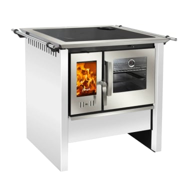 COCINA A LEÑA AMESTI ALLEGRA COMBUSTION LENTA BLANCA - 1