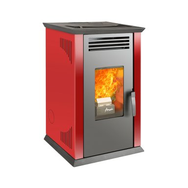 CALEFACTOR A PELLET AMESTI ITALY 8100 PLUS ROJO - 1