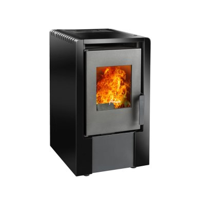 CALEFACTOR A PELLET AMESTI ITALY 6100 NEGRO SATINADO - 1