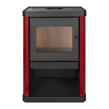 CALEFACTOR A LEÑA AMESTI CLASSIC 400 ROJO - 5