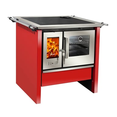 COCINA A LEÑA AMESTI ALLEGRA ROJA - 1