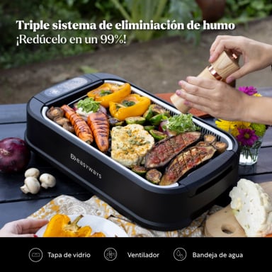 PARRILLA ELÉCTRICA SMOKELESS GRILL MASTER EASYWAYS - 4