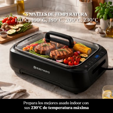 PARRILLA ELÉCTRICA SMOKELESS GRILL MASTER EASYWAYS - 5
